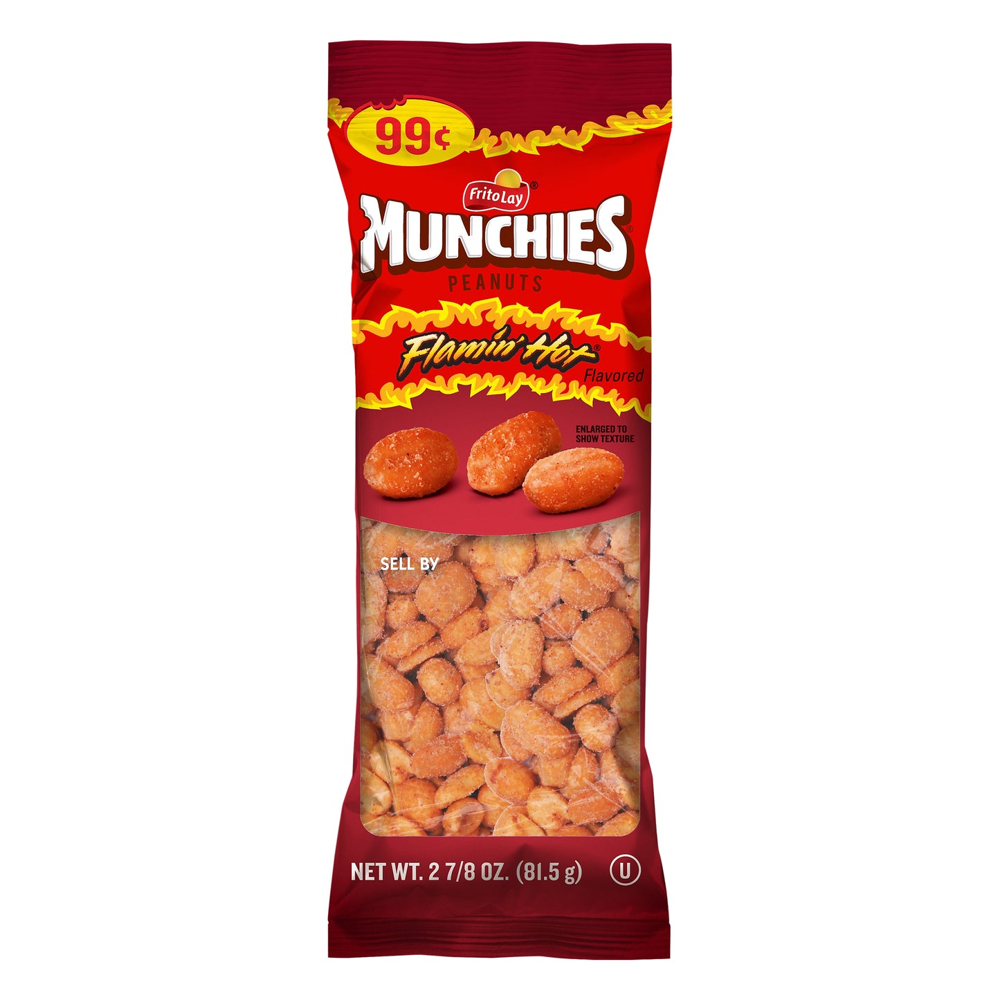 Munchies Flamin' Hot Flavored Peanuts 2.88 oz