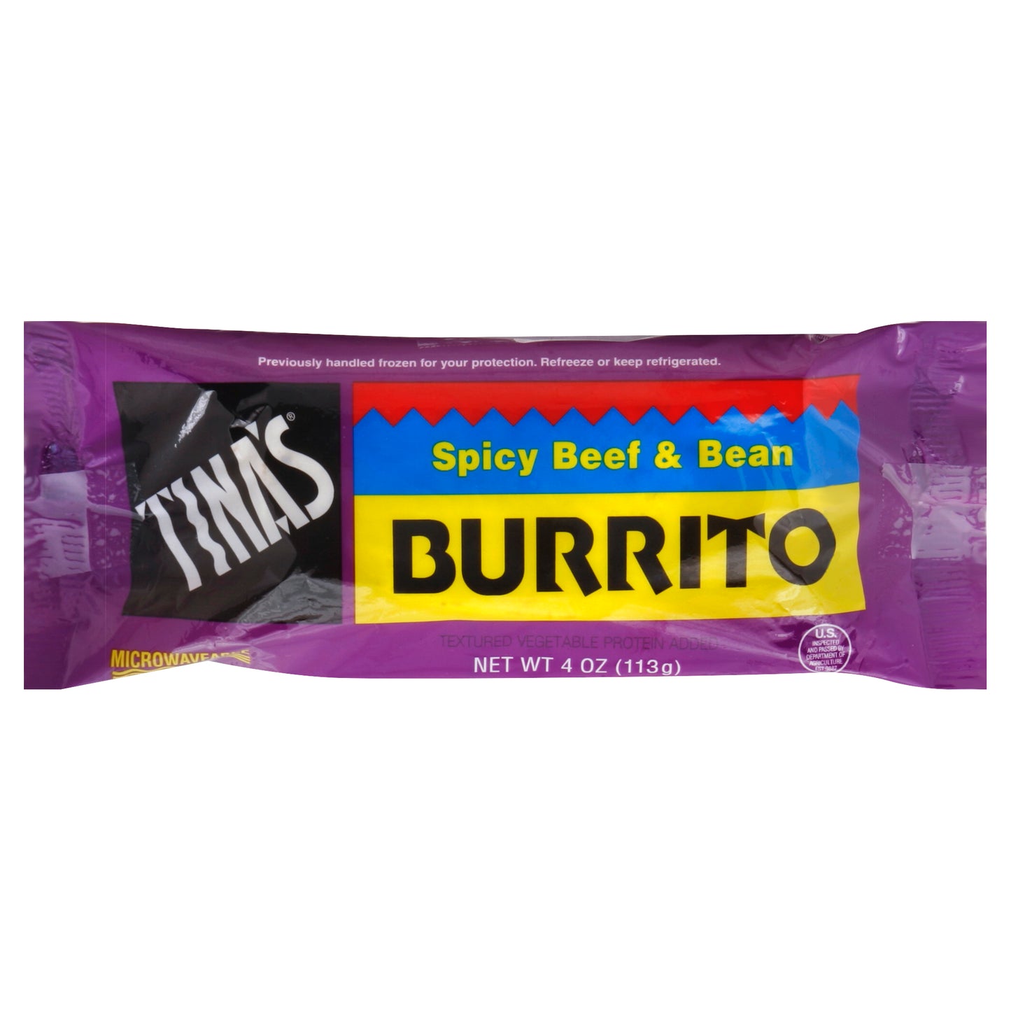 Tina's Burrito 4 oz