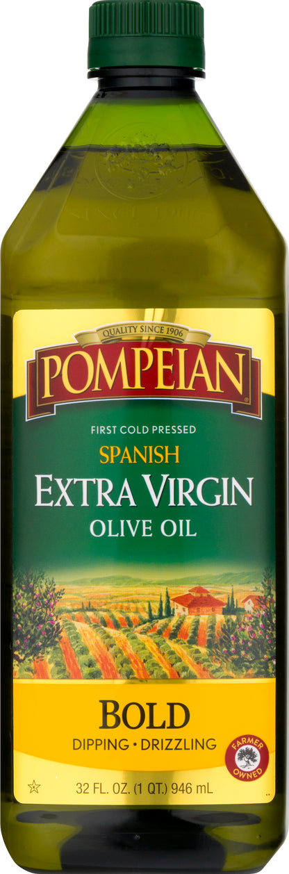 Pompeian Spanish Extra Virgin Bold Olive Oil 32 oz