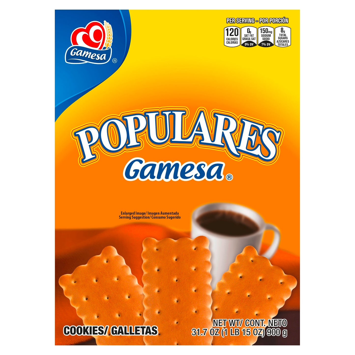 Gamesa Populares Cookies 31.7 Ounce Paper Box