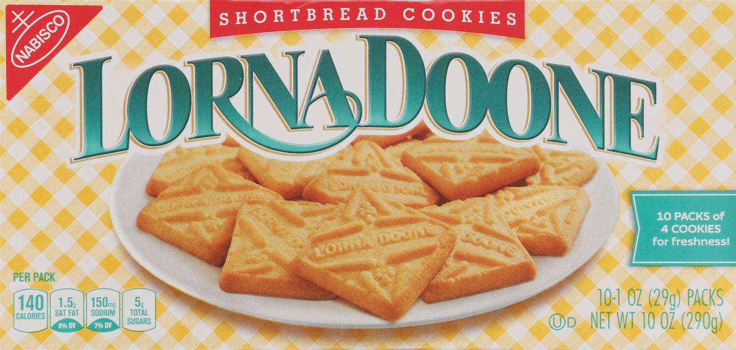 Lorna Doone 10 Pack Shortbread Cookies 10-1 oz Packs
