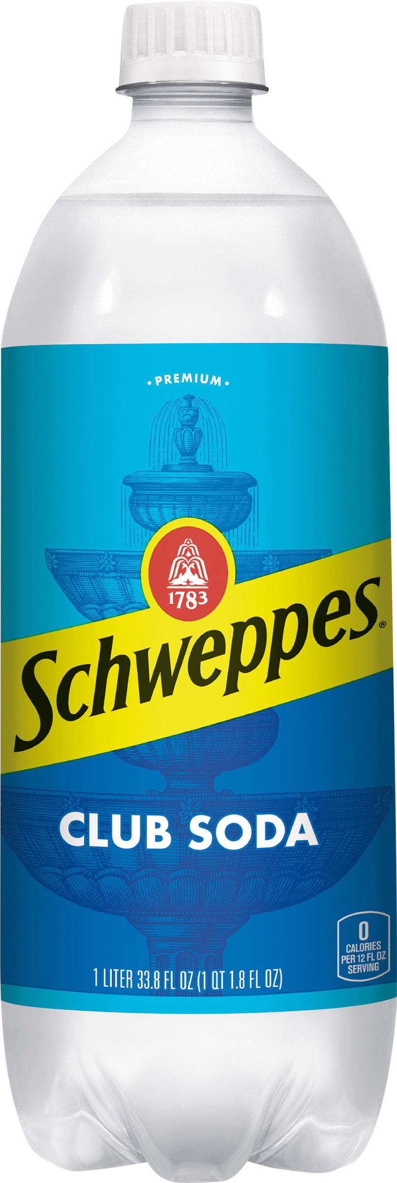 Schweppes Premium Club Soda 33.8 fl oz