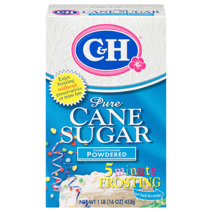 C&H® Pure Cane Sugar Confectioners Powdered Sugar 1 lb. Box