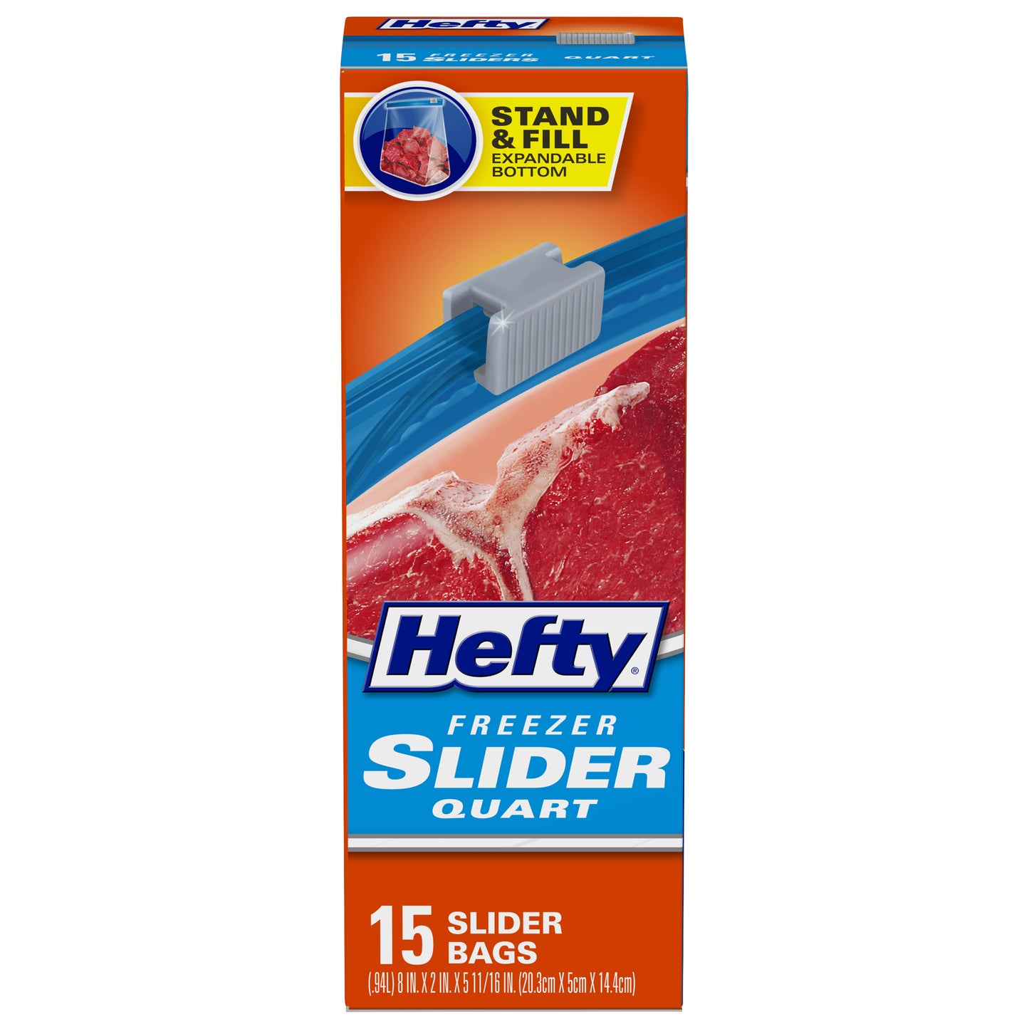 Hefty® Quart Freezer Slider Bags 15 ct Box