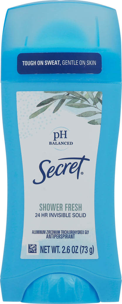 Secret Invisible Solid Shower Fresh Antiperspirant 2.6 oz