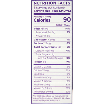 Lactaid® 100% Lactose Free Fat Free Milk 0.5 gal. Carton