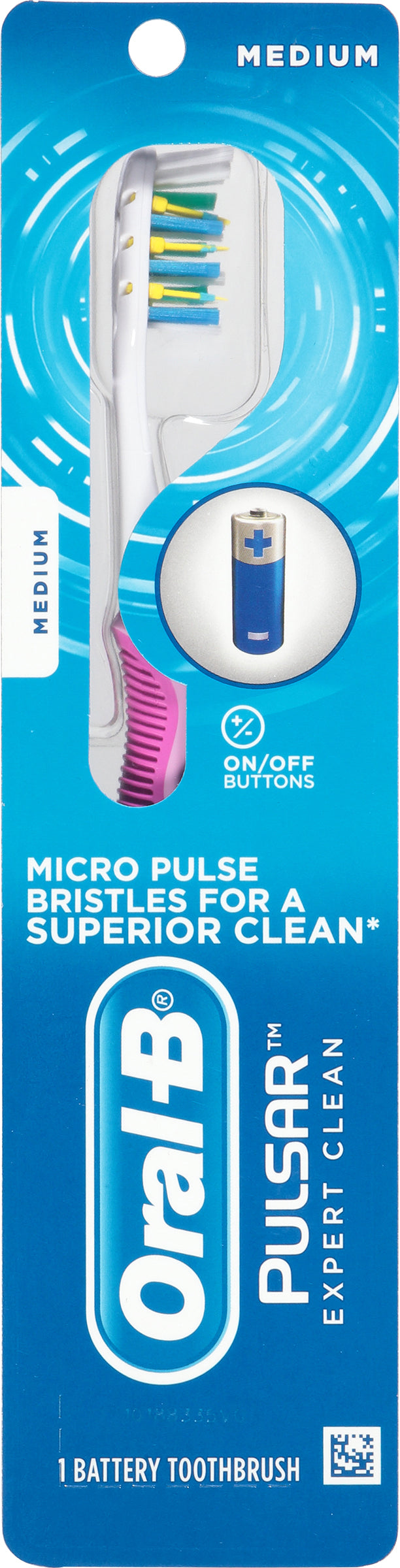 Oral-B Pulsar Medium Battery Toothbrush 1 ea