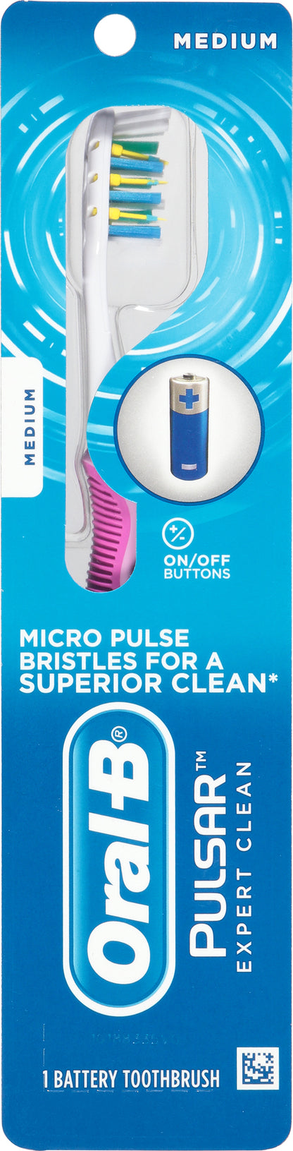Oral-B Pulsar Medium Battery Toothbrush 1 ea