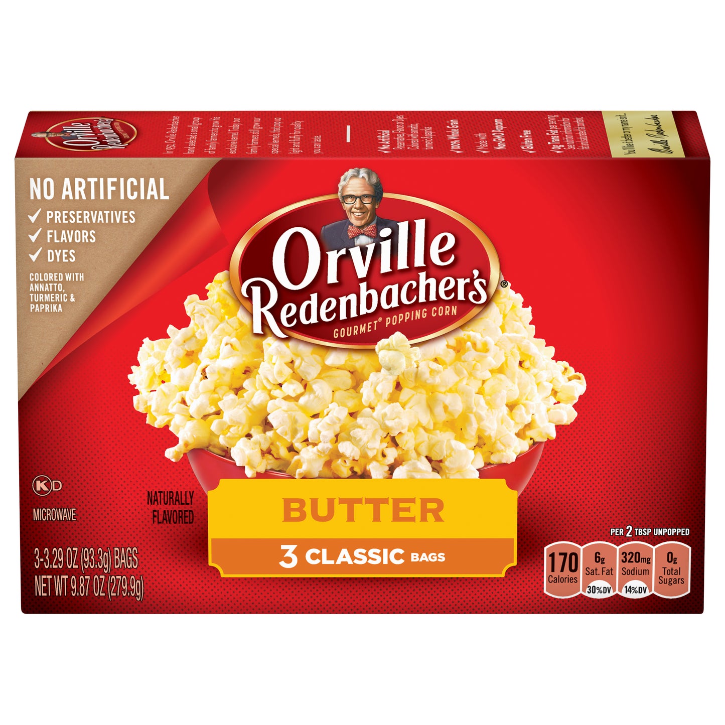 Orville Redenbacher's 3 Pack Classic Bags Gourmet Butter Popping Corn 3 ea