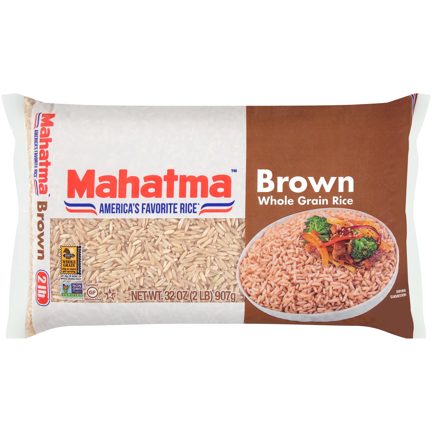 Mahatma™ Brown Whole Grain Rice 2 lb. Bag