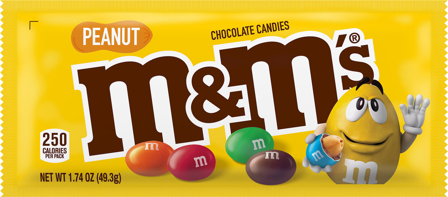 M&M's Peanut Chocolate Candies 1.74 oz