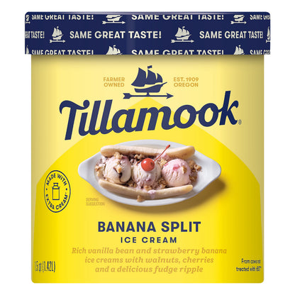 Tillamook Banana Split Ice Cream 1.5 qt