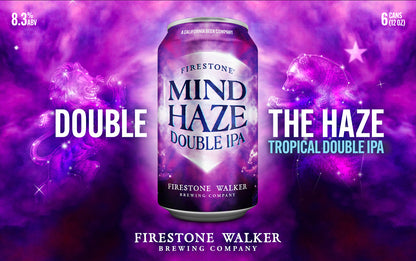 Firestone Mind Haze Double IPA Beer 6 ea