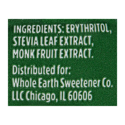 Whole Earth Stevia & Monk Fruit Sweetener 9.8 oz