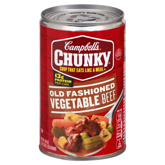 Campbell's Chunky Old Fashioned Vegetable Beef Soup 18.8 oz