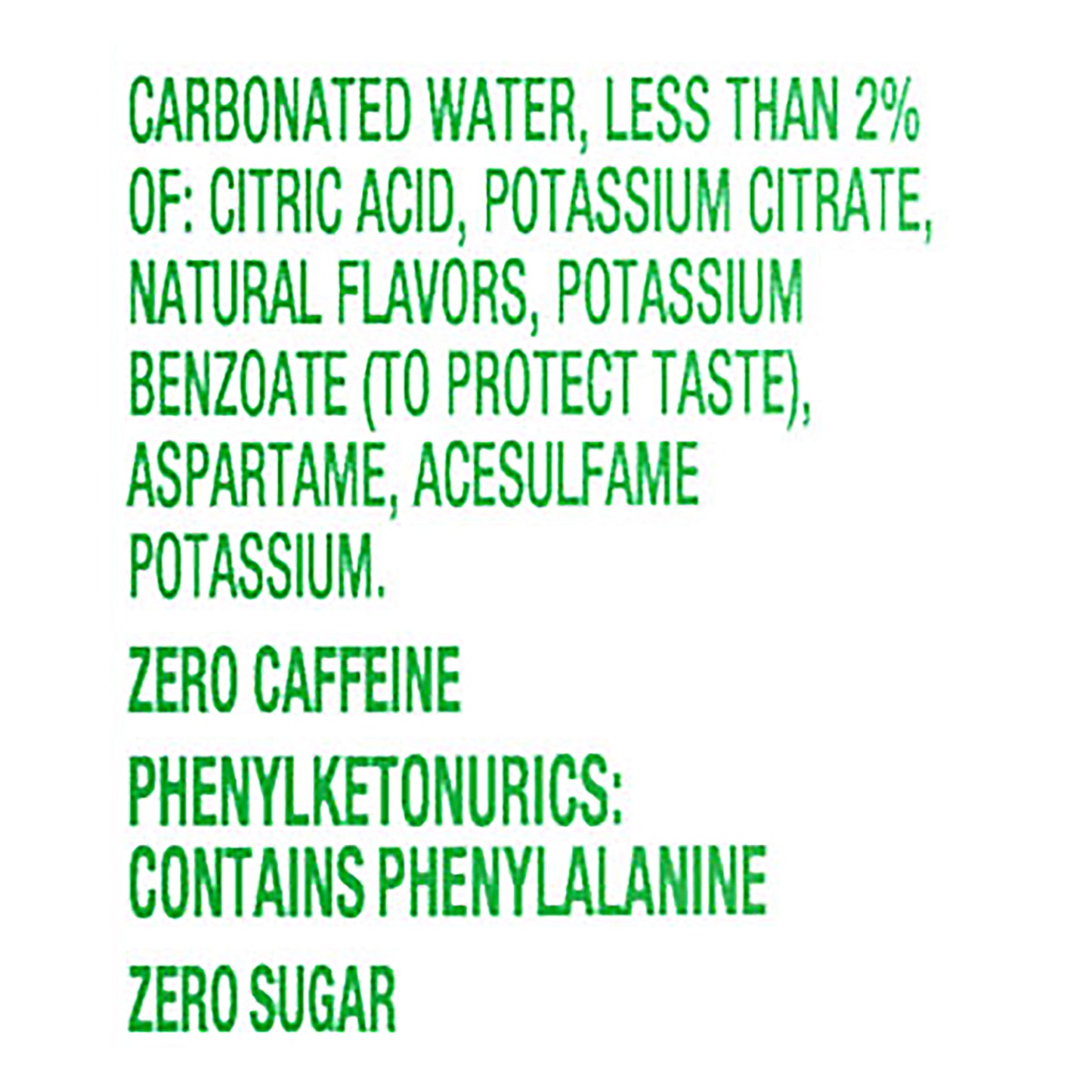 Sprite Zero Sugar Lemon-Lime Soda 2 lt