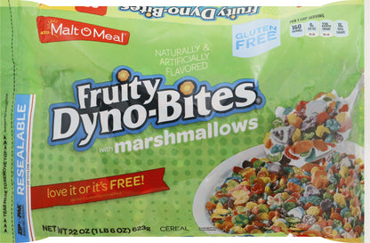 Malt O Meal Family Size Fruity Dyno-Bites with Marshmallows Cereal 22 oz