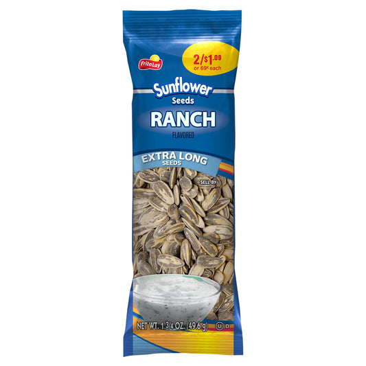 Frito Lay Sunflower Seeds Ranch Flavored 1 3/4 Oz