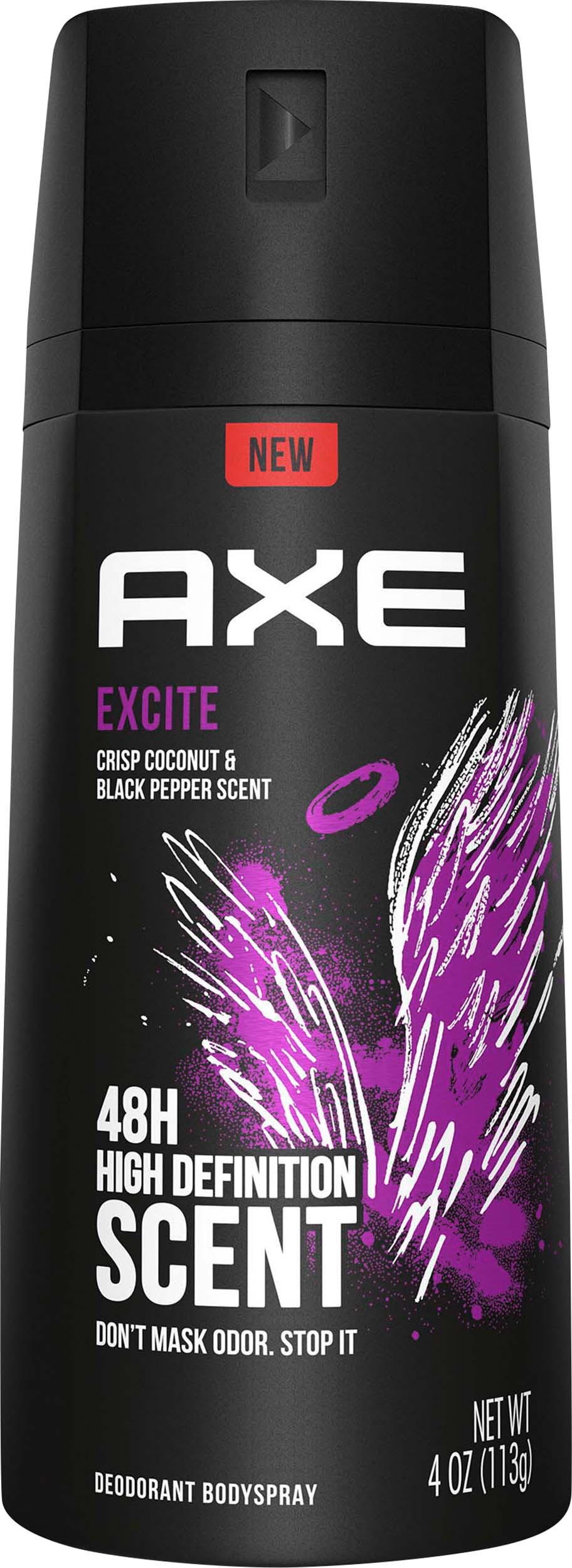 AXE 48H High Definition Scent Excite Deodorant Bodyspray 4 oz