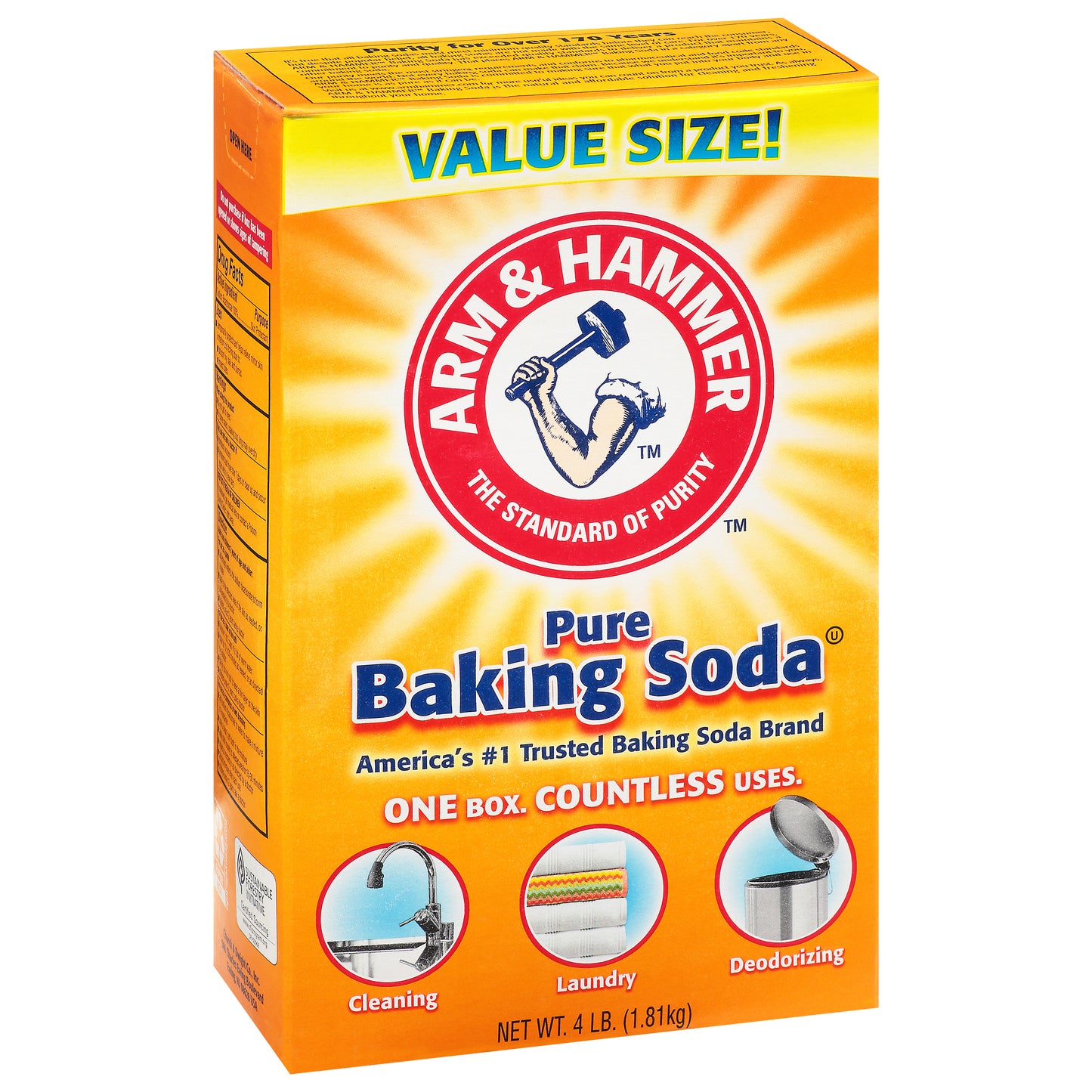 Arm & Hammer Pure Value Size Baking Soda 4 lb