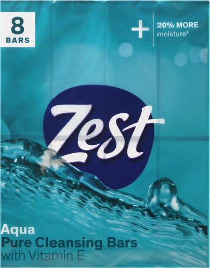 Zest Aqua Pure Cleansing Bars 8 - 4 oz Bars