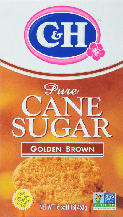 C&H® Pure Cane Golden Brown Sugar 16 oz. Box