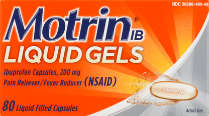 Motrin IB Liquid Gels 200 mg Ibuprofen 80 ea