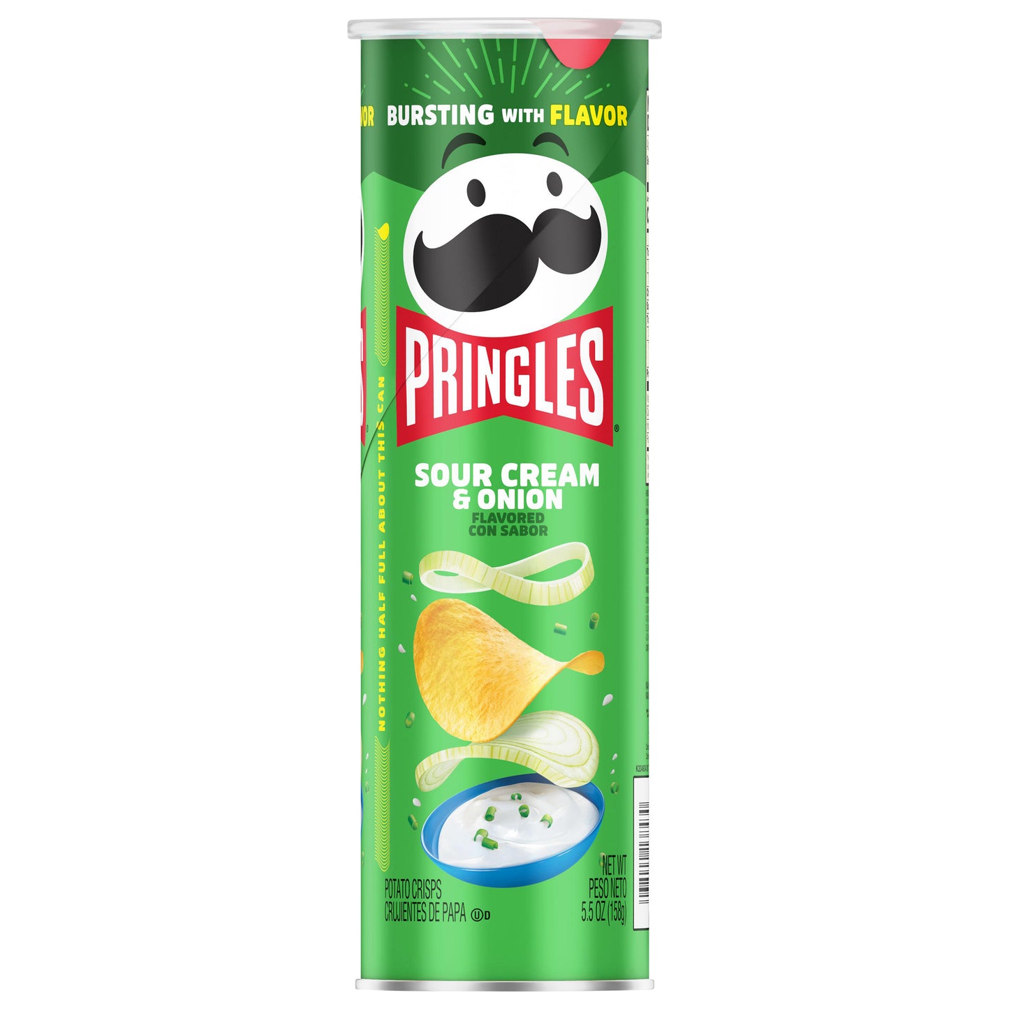 Pringles Sour Cream & Onion Flavored Potato Crisps 5.5 oz