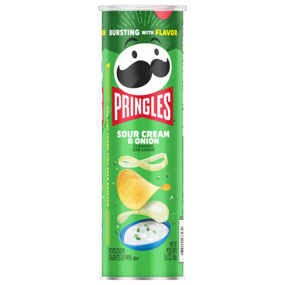 Pringles Sour Cream & Onion Flavored Potato Crisps 5.5 oz