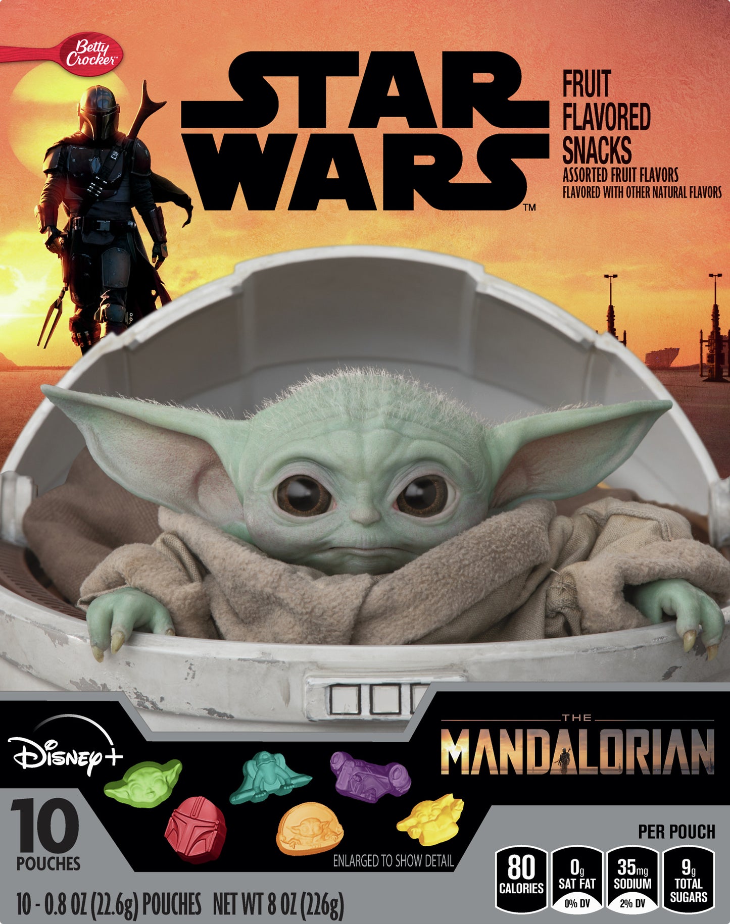 Betty Crocker The Mandalorian Assorted Fruit Flavored Snacks 10 ea