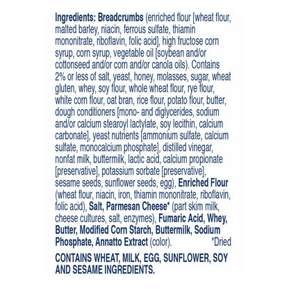 Progresso Quality Foods, Parmesan Breadcrumbs, 15 oz
