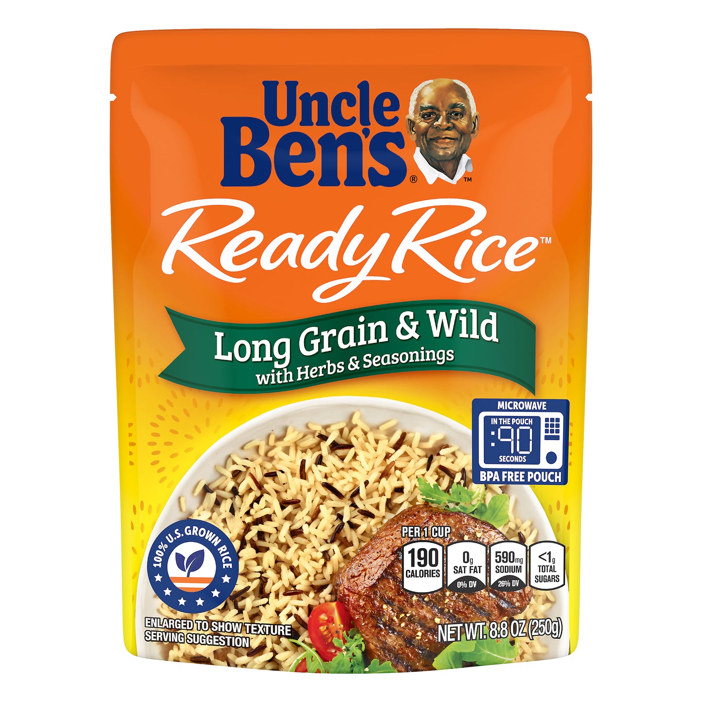 Uncle Ben's® Ready Rice™ Long Grain & Wild with Herbs & Seasonings 8.8 oz. Pouch