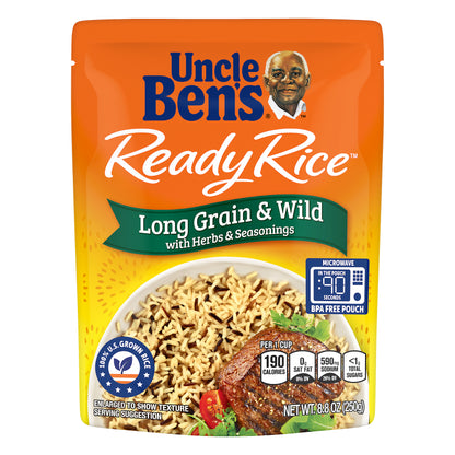 Uncle Ben's® Ready Rice™ Long Grain & Wild with Herbs & Seasonings 8.8 oz. Pouch