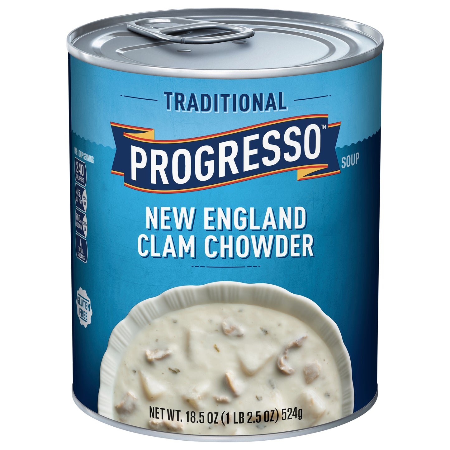 Progresso Traditional, New England Clam Chowder Soup, Gluten Free, 18.5 oz