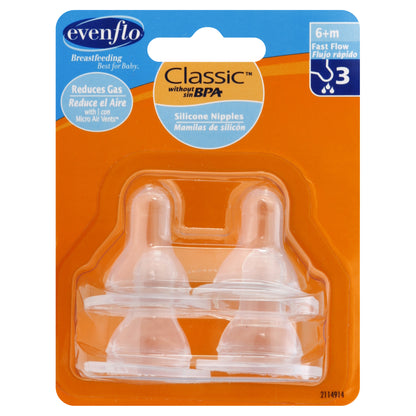 Evenflo Nipples 4 ea