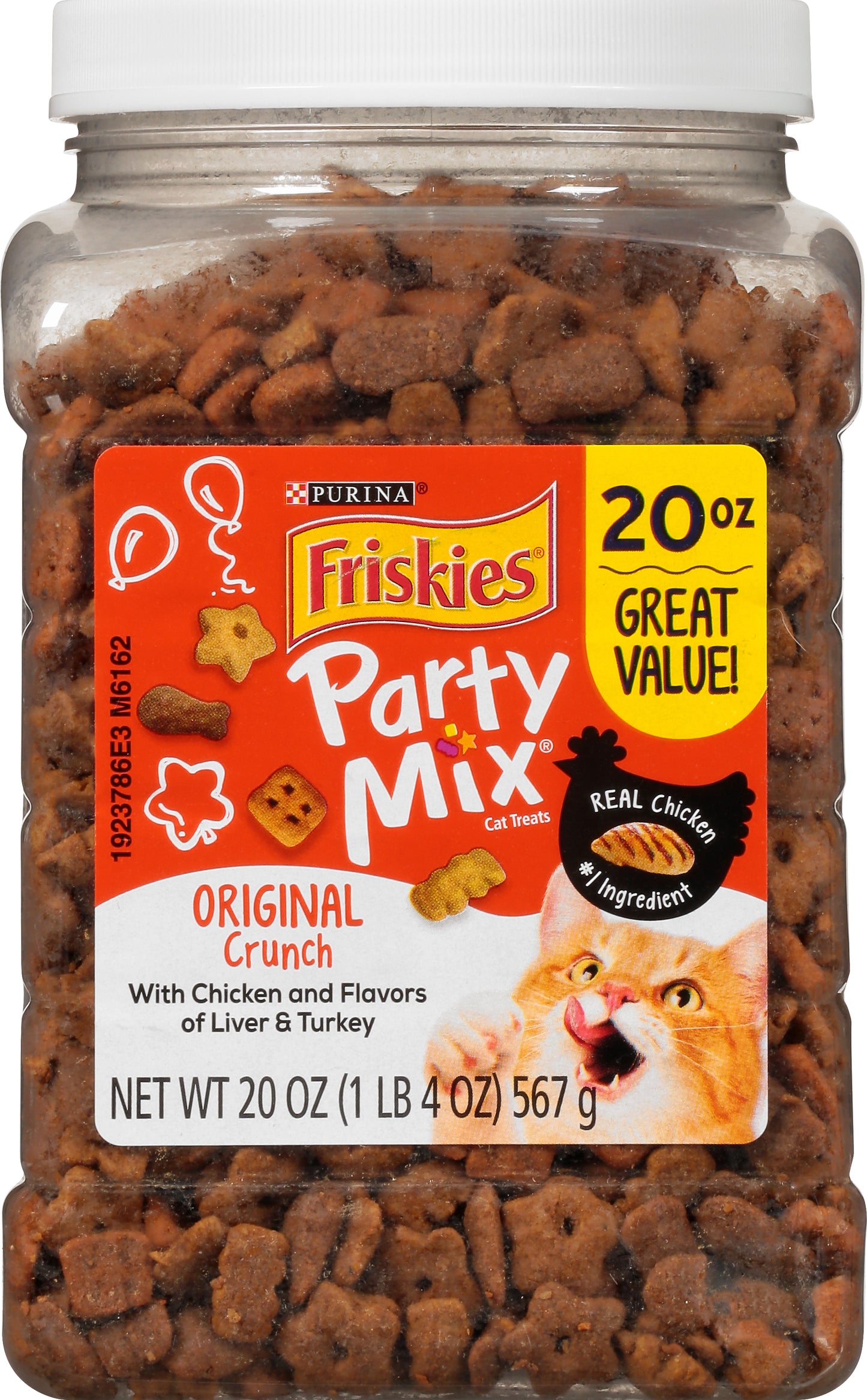 Friskies Party Mix Original Crunch Cat Treats 20 oz