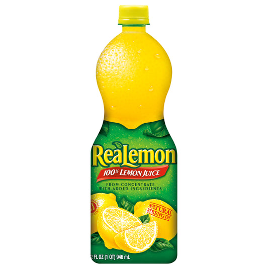 ReaLemon 100% Lemon Juice 32 fl oz Bottle