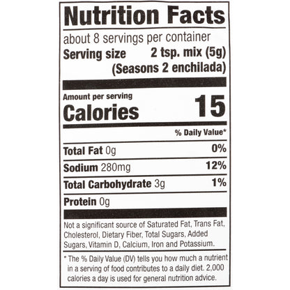McCormick® Enchilada Seasoning Mix 1.5 oz. Packet