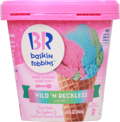 Baskin Robbins Wild 'N Reckless Sherbet 14 fl oz