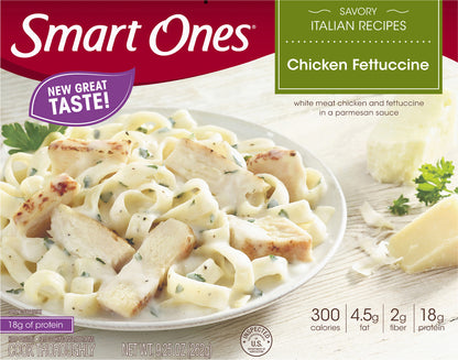 Smart Ones Chicken Fettuccine, Frozen Meal, 9.25 oz Box