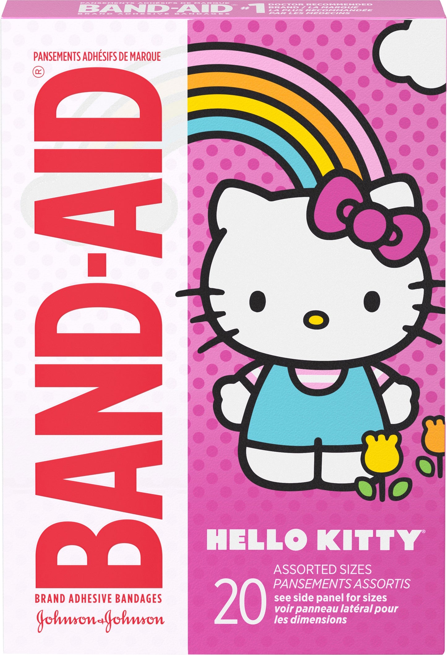 Band-Aid Hello Kitty Assorted Sizes Adhesive Bandages 20 ea