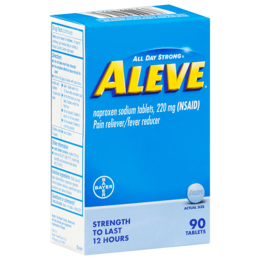 Aleve All Day Strong 220 mg Pain Reliever/Fever Reducer 90 Tablets