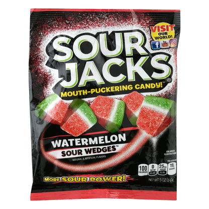 Sour Jacks Sour Wedges Watermelon Candy 5 oz