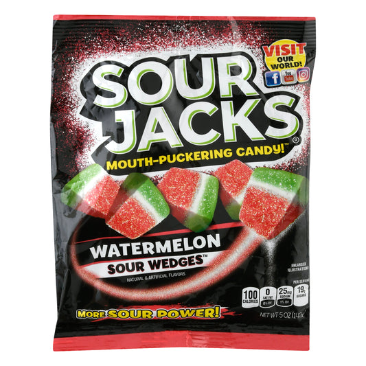 Sour Jacks Sour Wedges Watermelon Candy 5 oz