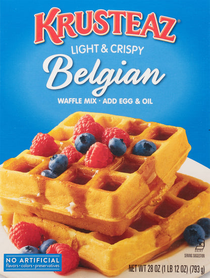 Krusteaz Light & Crispy Belgian Waffle Mix 28 oz