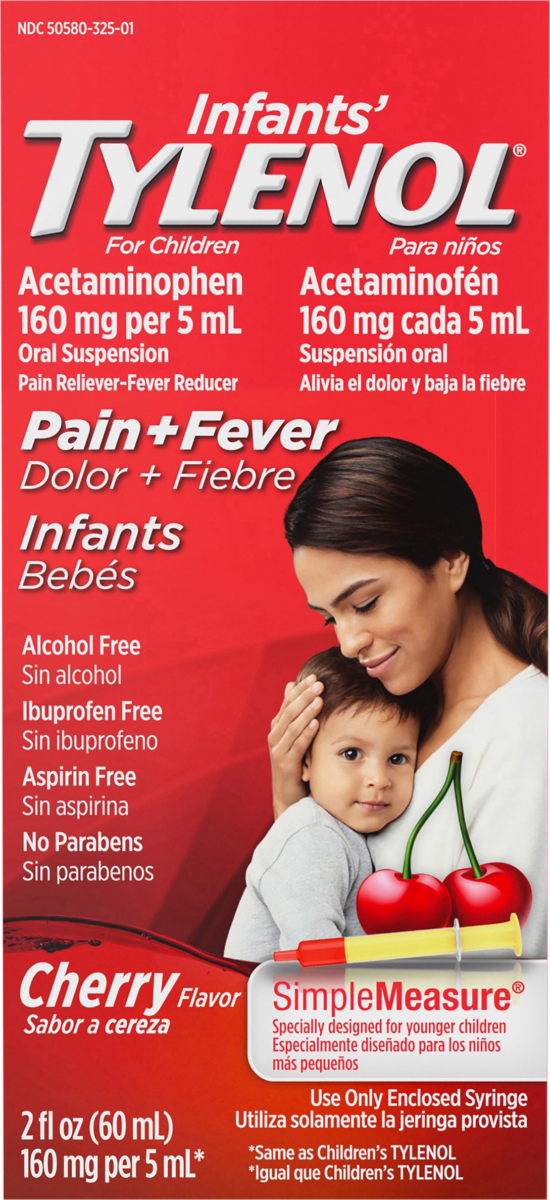 Infants' Tylenol Acetaminophen Liquid Medicine, Cherry, 2 fl. oz