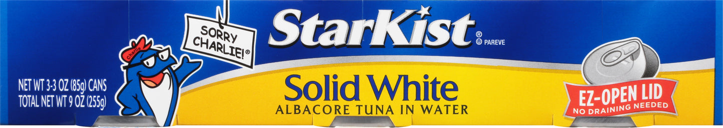 StarKist 3 Pack Solid White Albacore Tuna in Water 3 ea