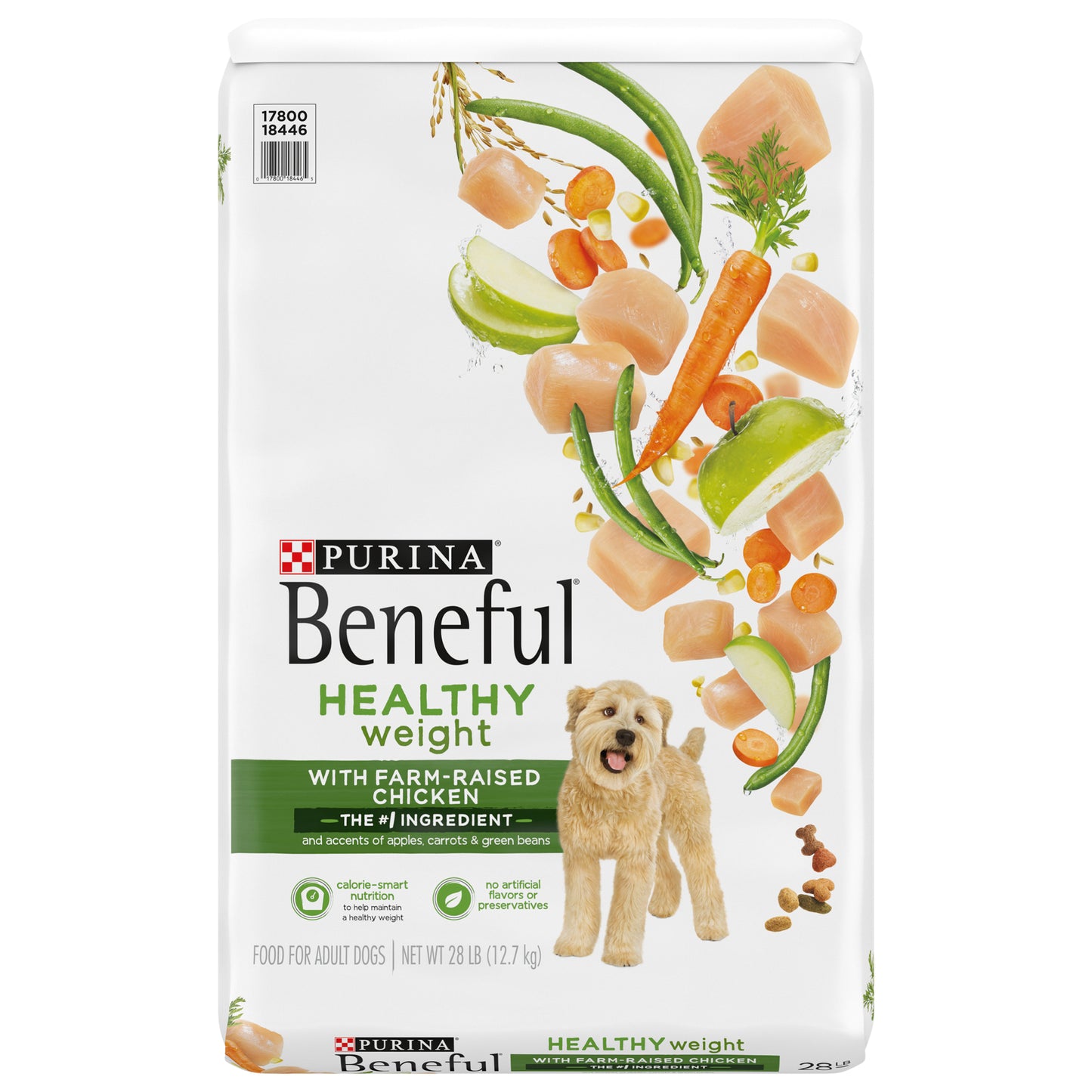 Purina Beneful Healthy Weight Dry Dog Food, Healthy Weight With Farm-Raised Chicken - 28 lb. Bag