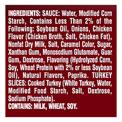 Banquet Family Size Homestyle Gravy & Sliced White Meat Turkey 26 oz