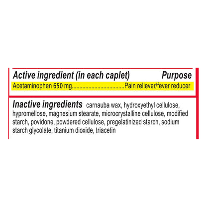 Tylenol 8 HR 650 mg Caplets Arthritis Pain 24 ea
